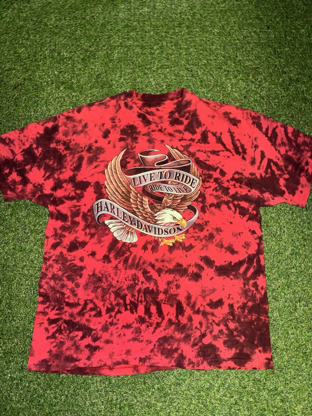 Vintage Harley Davidson Tie Die T Shirt Size L